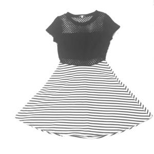 Black and white dress